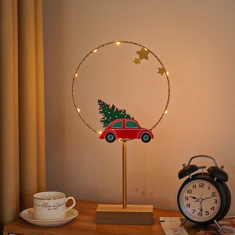 Christmas Led Wrought Iron Decorative Lamp Ornaments