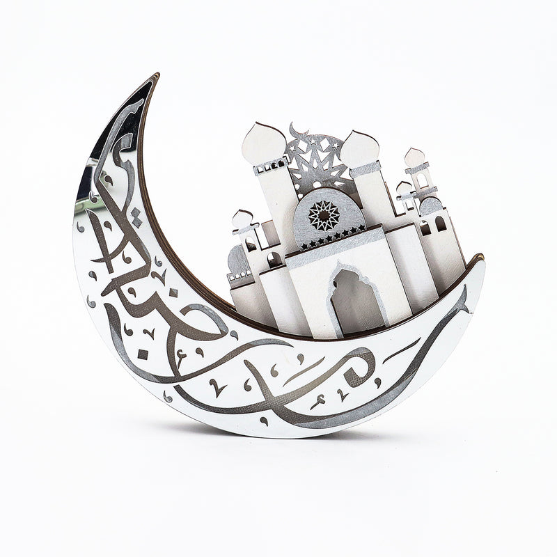 LED Stereo Wooden Castle Ornaments