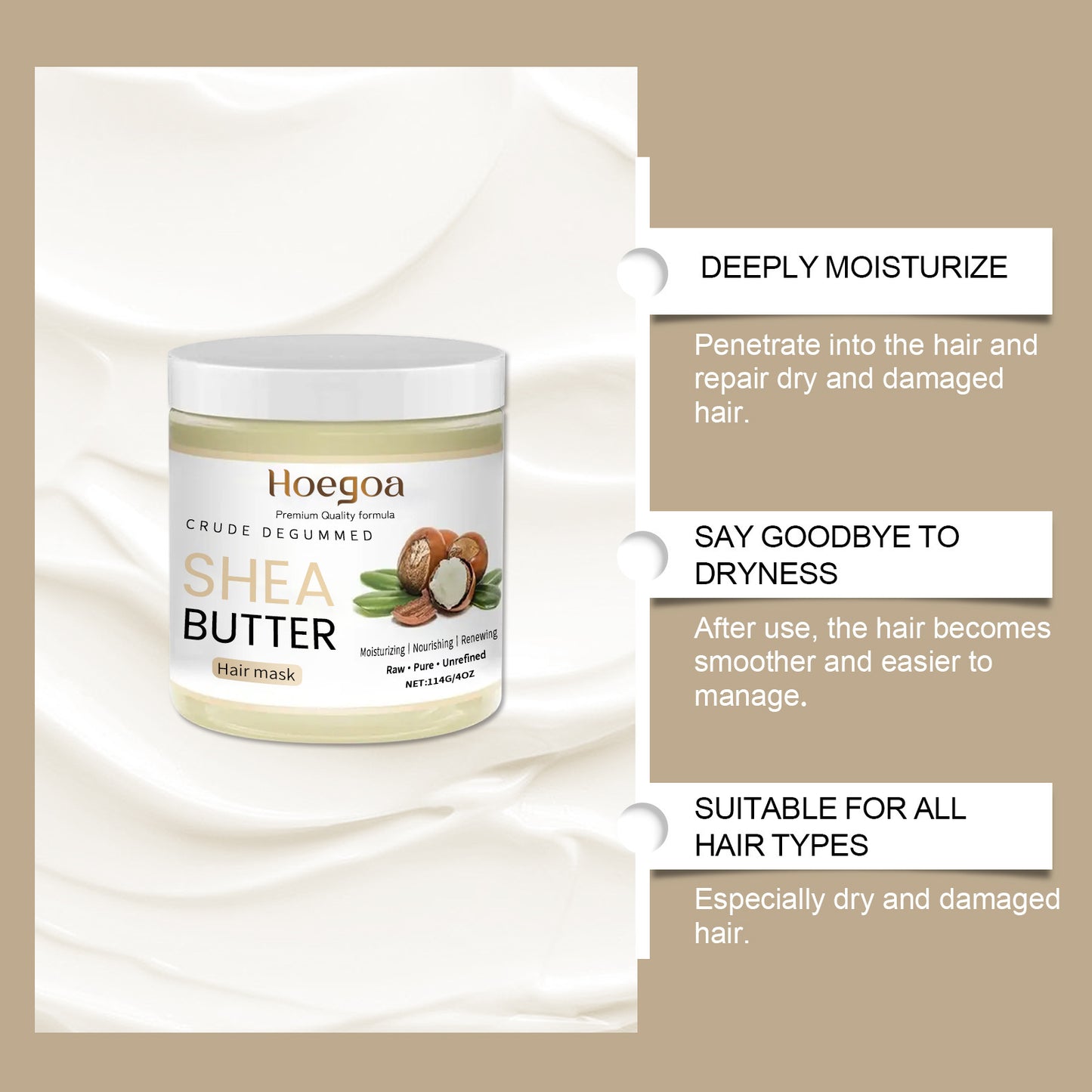 Shea Butter Moisturizing Hair Mask For Dryness