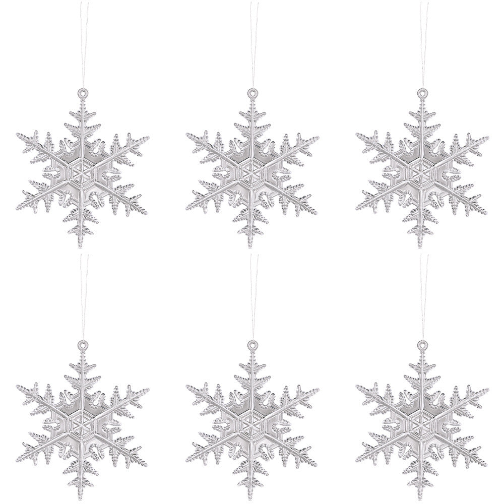 Transparent Snowflake Deer Pendant Christmas Party Decoration Christmas Tree Decor Hanging Ornaments New Year Gifts