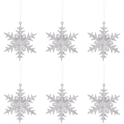 Transparent Snowflake Deer Pendant Christmas Party Decoration Christmas Tree Decor Hanging Ornaments New Year Gifts