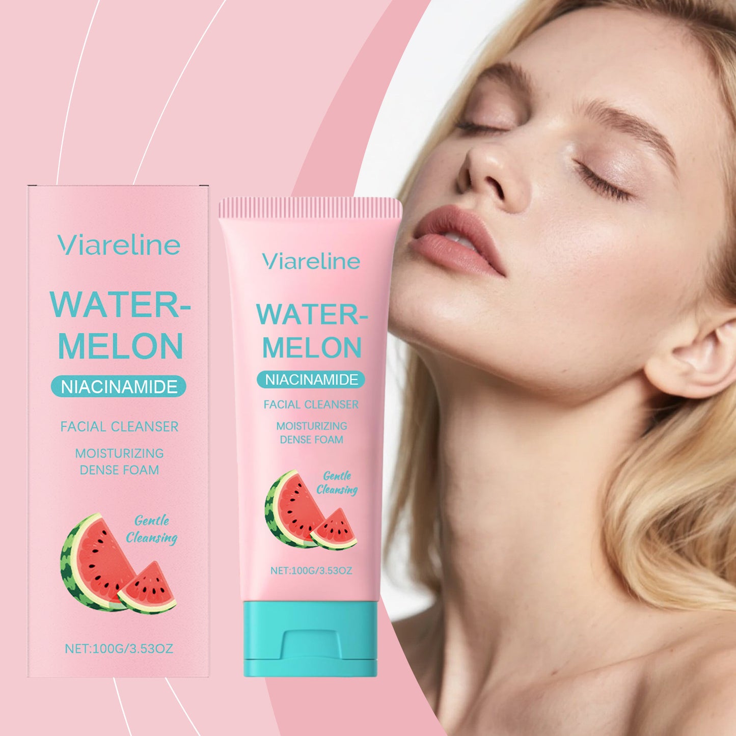 Watermelon Foam Facial Cleanser Facial Skin Acne Facial Cleanser