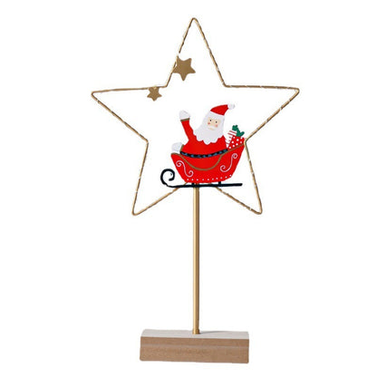 Christmas Led Wrought Iron Decorative Lamp Ornaments
