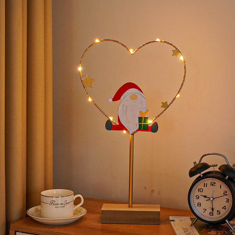 Christmas Led Wrought Iron Decorative Lamp Ornaments