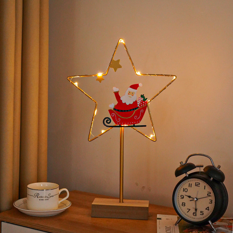 Christmas Led Wrought Iron Decorative Lamp Ornaments